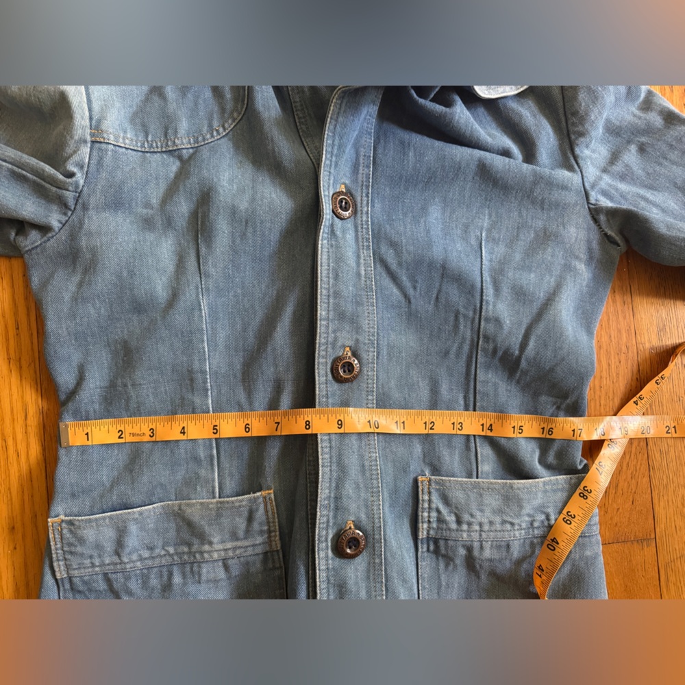 70s Vintage Brittania Mid Wash Denim Dress - Picture 5 of 10